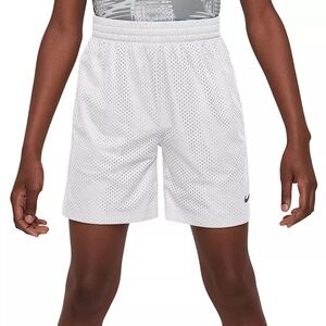 Nike White Perforated Sports Shorts